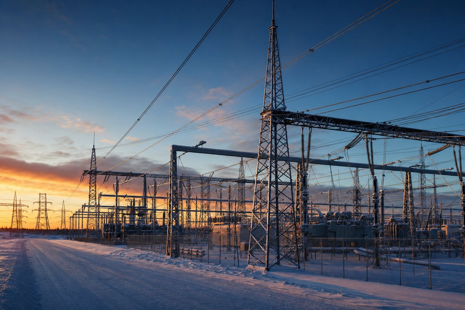 Electrical substation steel structures