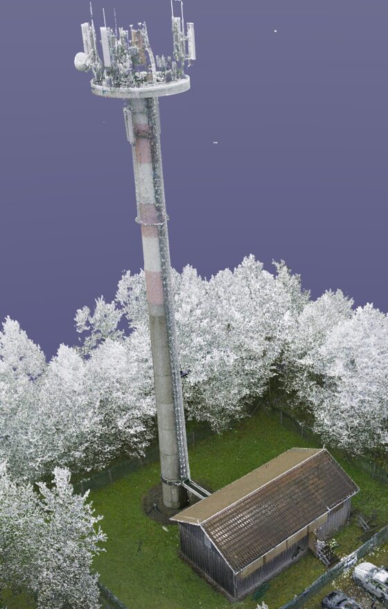 Full LiDAR scan of a telecom tower