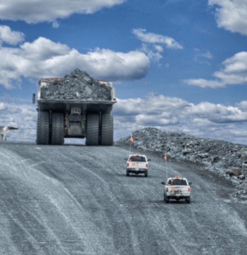 Mine road escort vehicle